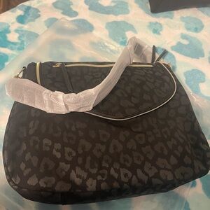 Lady Boss Hobo-Black Leopard Print NIP